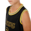 Форма баскетбольная детская NB-Sport NBA JAMES 6 BA-9967 S-2XL черный-желтый 5