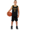 Форма баскетбольная детская NB-Sport NBA JAMES 6 BA-9967 S-2XL черный-желтый 8