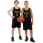Форма баскетбольна дитяча NB-Sport NBA JAMES 6 BA-9967 S-2XL чорний-жовтий 10