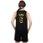Форма баскетбольная детская NB-Sport NBA JAMES 6 BA-9967 S-2XL черный-желтый 15