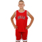Форма баскетбольна дитяча NB-Sport NBA BULLS BA-9968 S-2XL червоний-білий 1