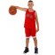 Форма баскетбольна дитяча NB-Sport NBA BULLS BA-9968 S-2XL червоний-білий 6