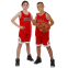 Форма баскетбольна дитяча NB-Sport NBA BULLS BA-9968 S-2XL червоний-білий 9