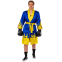 Халат боксерский TWINS FTR-2 M-XL синий-желтый 10
