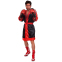 Халат боксерський з капюшоном TWINS FTR-3 M-XL чорний-червоний 0