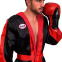 Халат боксерський з капюшоном TWINS FTR-3 M-XL чорний-червоний 5