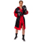 Халат боксерский с капюшоном TWINS FTR-3 M-XL черный-красный 16