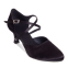 Обувь для бальных танцев женская Латина с закрытым носком Zelart OB-6001 размер 35-40 черный 0