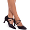 Обувь для бальных танцев женская Латина с закрытым носком Zelart OB-6001 размер 35-40 черный 6