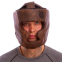Шлем боксерский с полной защитой кожаный HAYABUSA KANPEKI VL-5781 M-XL коричневый 4