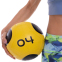 Мяч медицинский медбол Zelart Medicine Ball FI-2620-4 4кг желтый-черный 3