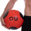 М'яч медичний медбол Zelart Medicine Ball FI-2620-9 9кг червоний-чорний 3