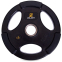 Блины (диски) обрезиненные Zelart TA-2673-10 51мм 10кг черный 0
