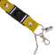 Шнурок для ключів на шию DUNLOP SP-Sport M-4559-25 50см жовтий-чорний 0