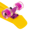 Скейтборд Пенні Penny LED WHEELS FISH SK-405-17 жовтий-фіолетовий 3
