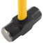 Кувалда сталева для кросфіту та функціональних тренувань HAMMER Zelart TA-9635-14LB 14LB (6,4кг) чорний-жовтий 4