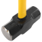 Кувалда стальная для кроссфита и функциональных тренировок HAMMER Zelart TA-9635-20LB 20LB (9,1кг) черный-желтый 4