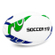 М'яч для регбі SOCCER STAR R-5357-4 №4 білий-фіолетовий-салатовий 0