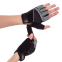 Перчатки для фитнеса и тренировок Zelart SB-161576 S-XXL черный-серый 9