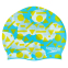 Шапочка для плавания детская SPEEDO JUNIOR SLOGAN PRINT 808386B955 голубой-желтый 0