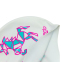 Шапочка для плавания детская SPEEDO JUNIOR SLOGAN PRINT 808386B967 белый-розовый 1