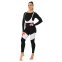 Комбінезон спортивний жіночий для фітнесу йоги та тренажерного залу V&X Y26-5516 S чорний-білий 2