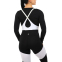 Комбинезон спортивный женский для фитнеса йоги и тренажерного зала V&X Y26-5516 S черный-белый 6