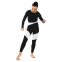 Комбинезон спортивный женский для фитнеса йоги и тренажерного зала V&X Y26-5516 S черный-белый 12