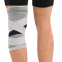 Наколенник спортивный эластичный компрессионный с фиксирующим ремнем STOLL LL-1012 S-L 1шт серый 3