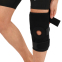 Наколінник шарнірний регульований з відкритою колінною чашкою та силіконовим пателярним кільцем SIBOTE SB8820 M-XL 1шт чорний 1