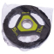 Блины (диски) полиуретановые Zelart TA-2677-5 51мм 5кг черный-салатовый 6