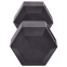 Гантель цельная шестигранная Zelart TA-2679-12_5 1шт 12,5кг черный 1