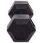 Гантель цельная шестигранная Zelart TA-2679-17_5 1шт 17,5кг черный 1