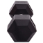 Гантель цільна шестигранна Zelart TA-2679-20 1шт 20кг чорний 1