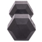 Гантель цельная шестигранная Zelart TA-2679-25 1шт 25кг черный 1