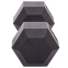 Гантель цельная шестигранная Zelart TA-2679-30 1шт 30кг черный 1