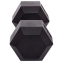Гантель цільна шестигранна Zelart TA-2679-32_5 1шт 32,5кг чорний 1