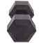 Гантель цільна шестигранна Zelart TA-2679-35 1шт 35кг чорний 1