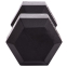 Гантель цільна шестигранна Zelart TA-2679-42_5 1шт 42,5кг чорний 1