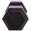 Гантель цельная шестигранная Zelart TA-2679-45 1шт 45кг черный 1