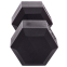 Гантель цільна шестигранна Zelart TA-2679-47_5 1шт 47,5кг чорний 1