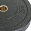 Диски (блини) бамперні для кросфіту Record RAGGY Bumper Plates TA-5126-15 51мм 15кг чорний 0