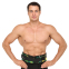 Пояс атлетический текстильный FAIRTEX 167772 спинка-17см размер-S-XL черный-зеленый 14