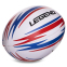 Мяч для регби LEGEND R-3289 №4 PVC белый-красный-синий 1