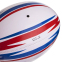 М'яч для регбі LEGEND R-3289 №4 PVC білий-червоний-синій 3