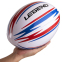 М'яч для регбі LEGEND R-3289 №4 PVC білий-червоний-синій 4