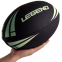 М'яч для регбі LEGEND R-3291 №5 PVC чорний-салатовий 2
