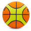 Мяч баскетбольный резиновый MOL BA-1841 №7 оранжевый-желтый 1