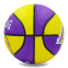 Мяч баскетбольный резиновый SPALDING NBA Team LAKERS 83156Z №7 фиолетовый-желтый 0