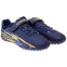Сороконожки обувь футбольная на липучке OWAXX DDB22032-1-2 размер 31-35 темно-синий-синий-оранжевый 3